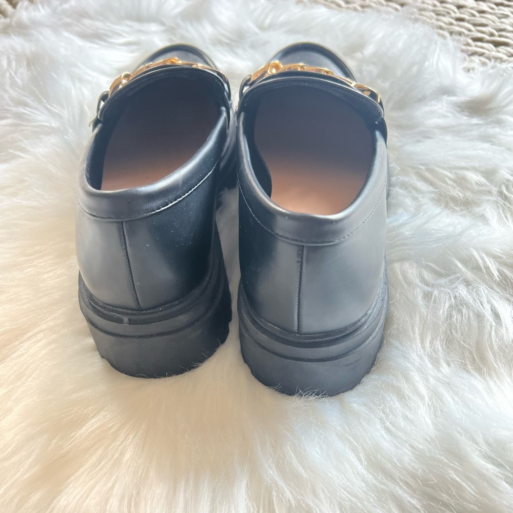 A New Day black and gold loafer womens size 10 - Picture 5 of 6